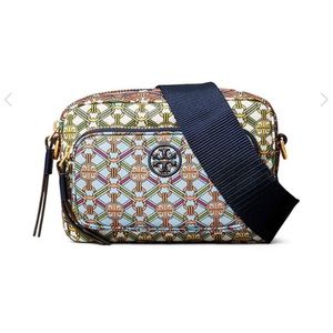 Tory Burch Piper Printed Mini Bag Gemini Medallion Ribbon